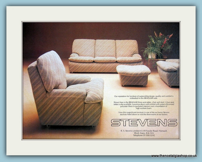 Stevens Braemar Suite Original Advert 1981 (ref AD2424)