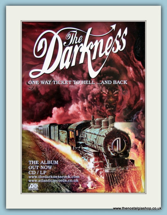 The Darkness One Way Ticket To Hell And Back Original Advert 2006 (ref AD4160)