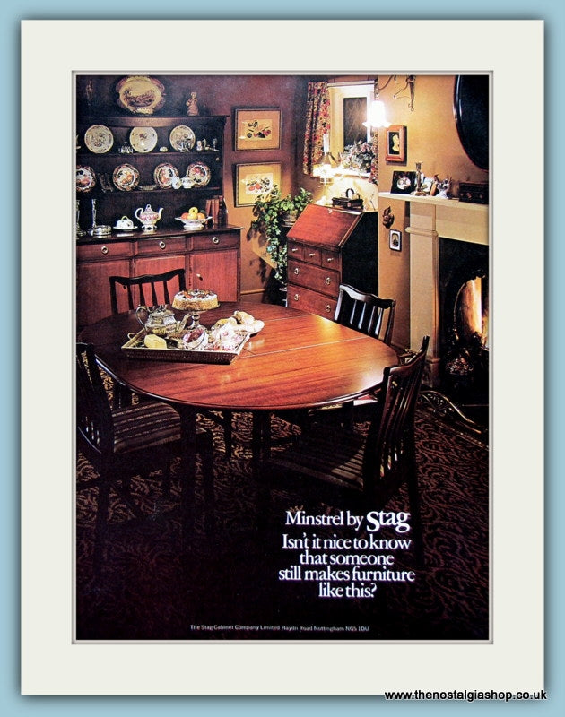 Stag Furniture, Minstrel. Original Advert 1975 (ref AD2418)