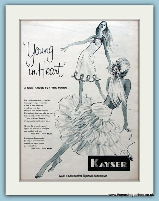 Kayser Under Garments Original Advert 1959 (ref AD4495)