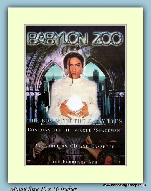 Babylon Zoo The Boy with The X-Ray Eyes Original Advert 1996 (ref AD9162)