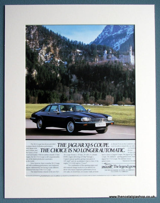 Jaguar XJ-S Coupe 1986 Original Advert (ref AD1694)