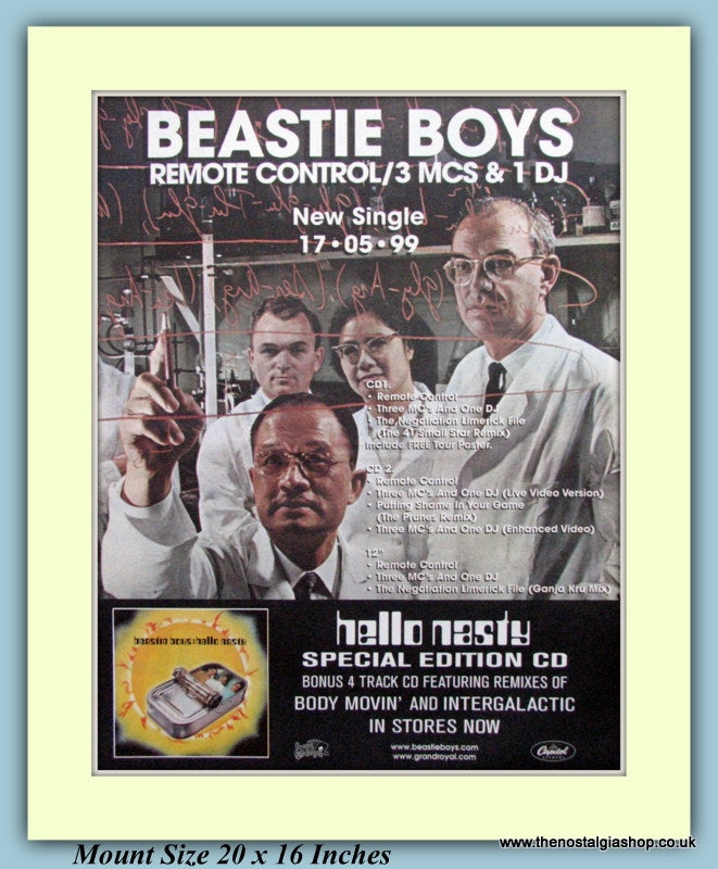 Beastie Boys Hello Nasty Original Advert 1999 (ref AD9189)