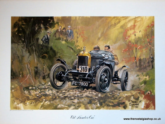 MG Old Number One. Classic Large Car Print.