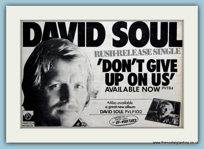 David Soul Original Advert 1976 (ref AD2081)