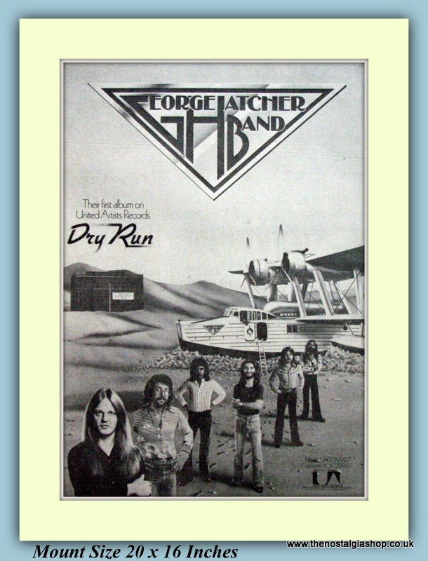 George Hatcher Band Dry Run 1976 Original Advert (ref AD9298)