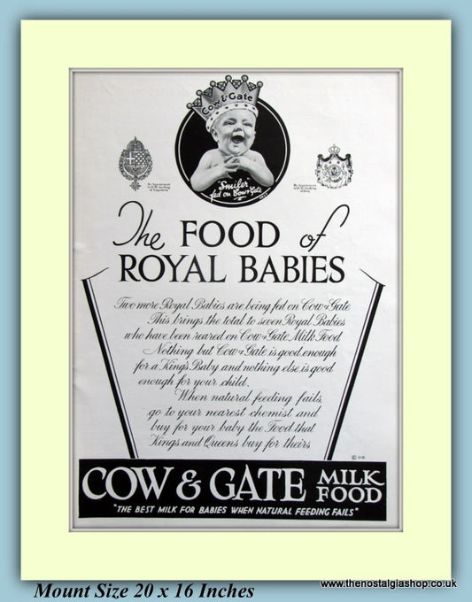 Cow & Gate Baby Milk Original Advert 1937 (ref AD9416)