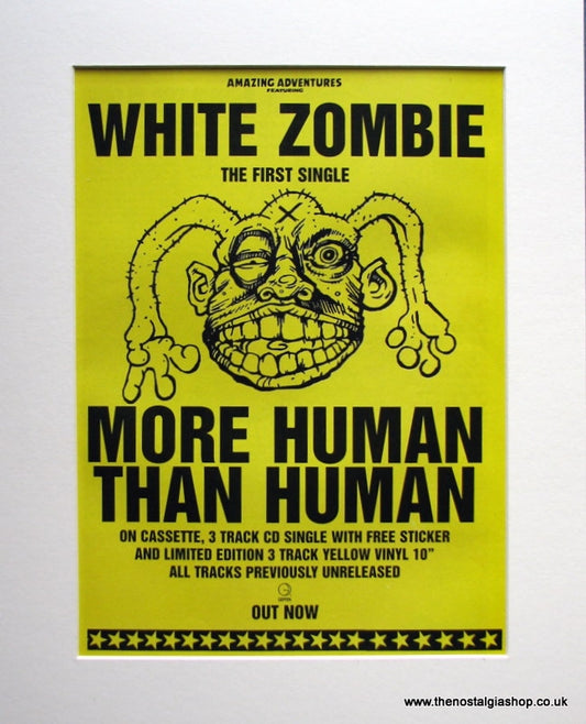 White Zombie More Human Than Human 1995 Original Advert (ref AD946)