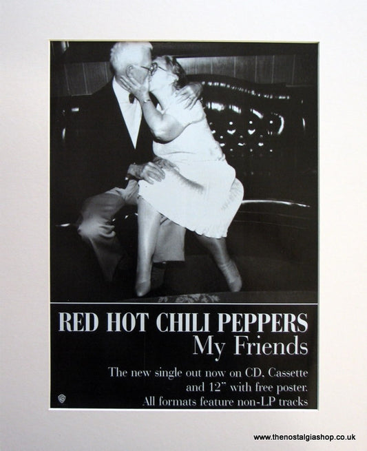 Red Hot Chili Peppers My Friends 1995 original Advert (ref AD951)