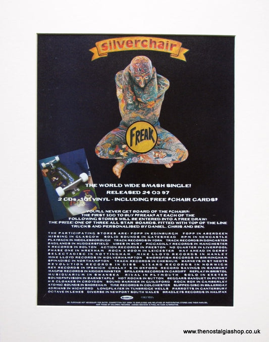 Silverchair - Freak. Original advert 1997 (ref AD921)