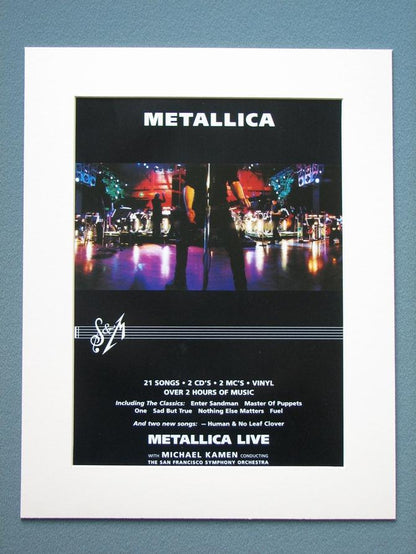 Metallica Set of 3 Original adverts (ref AD869)