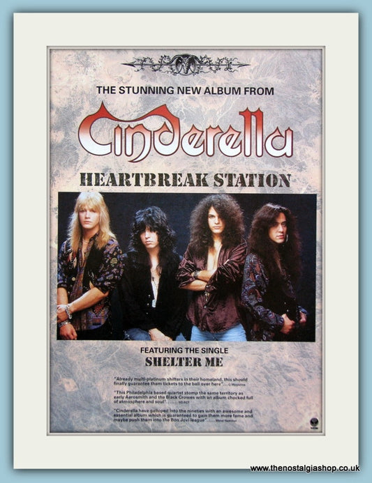 Cinderella Heartbreak Station Set Of 2 Original Adverts 1990 (ref AD4058)