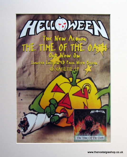 Helloween The Time Of The Oath 1996 Original Advert (ref AD947)