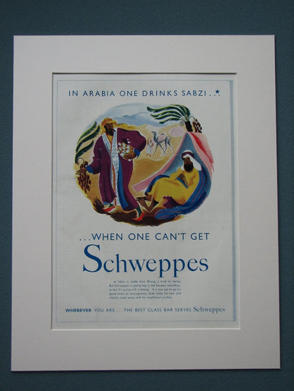 Schweppes Set of 4 Original adverts 1930's (ref AD812)