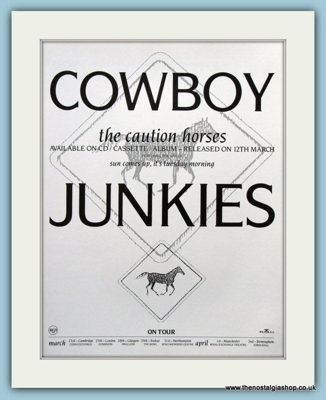 Cowboy Junkies The Caution Horses Original Music Advert 1990 (ref AD3791)