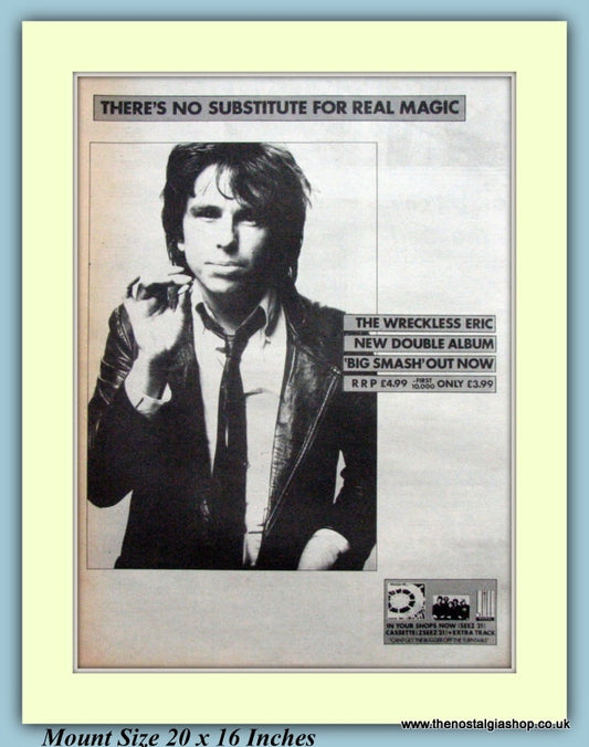 Wreckless Eric Big Smash Original Advert 1980 (ref AD9272)