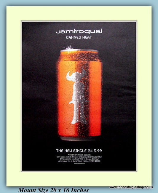 Jamiroquai Canned Heat Original Advert 1999 (ref AD9191)