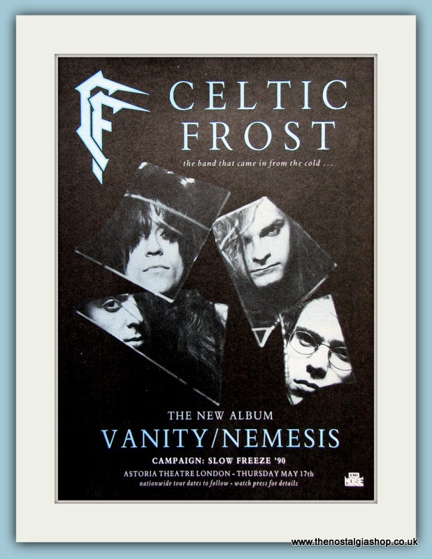 Celtic Frost Vanity/Nemesis Original Music Advert 1990 (ref AD3762)