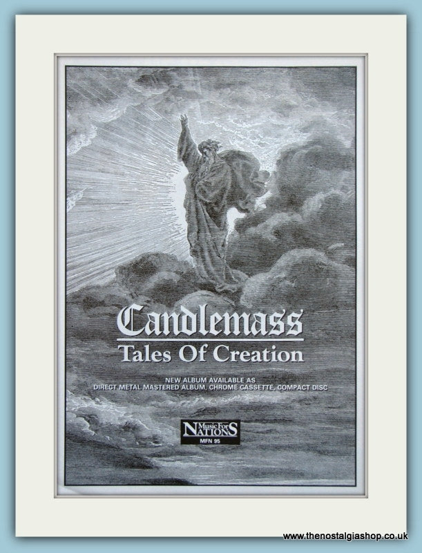 Candlemass, Tales of Creation 1989 Original Advert (ref AD4133)