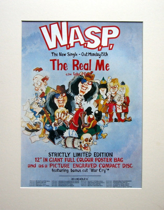 W.A.S.P. Set of 3 Original Adverts 1989 (ref AD897)