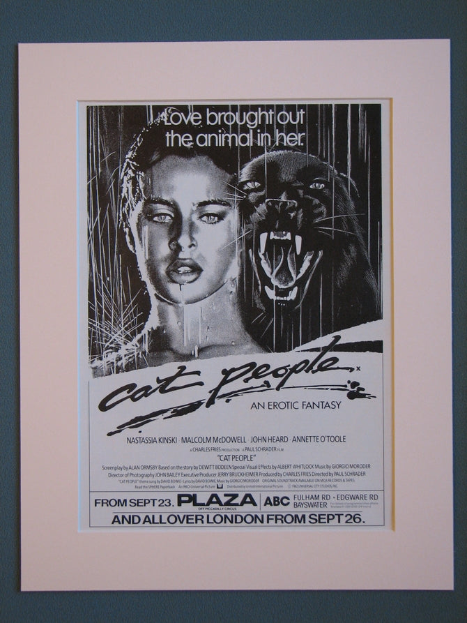 Cat People An Erotic Fantasy Original advert 1982 (ref AD406)