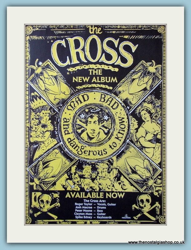 The Cross Mad Bad And Dangerous To Know Original Advert 1990 (ref AD4115)