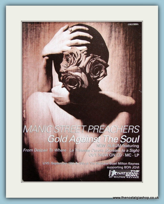 Manic Street Preachers 1993 Original Advert (ref AD2884)