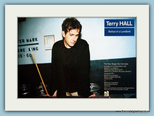 Terry Hall Ballard of a Landlord. Original Advert 1997 (ref AD1899)