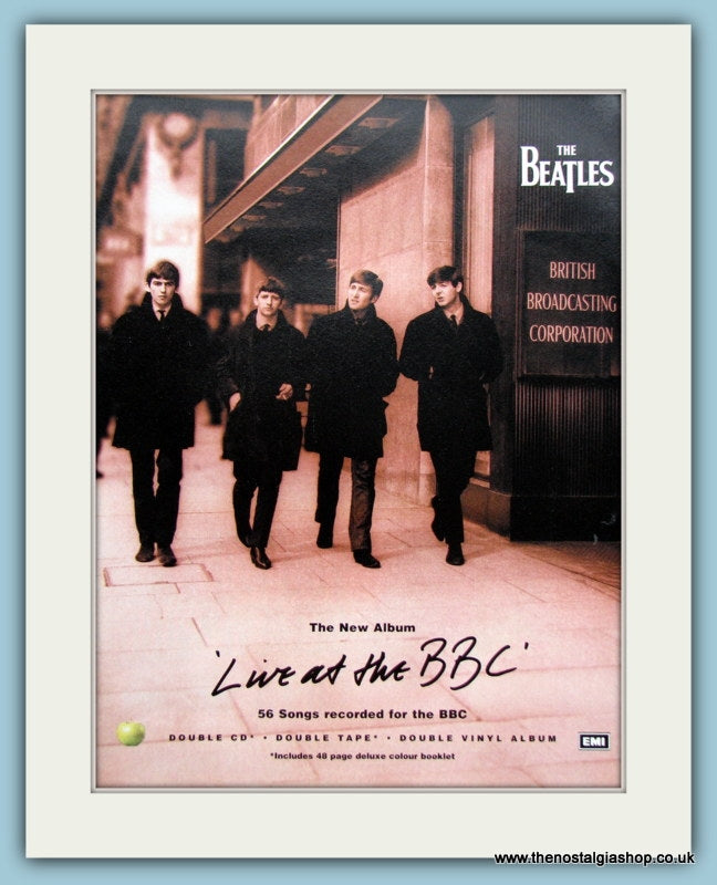 The Beatles Live At The BBC Original Music Advert 1995 (ref AD3472)