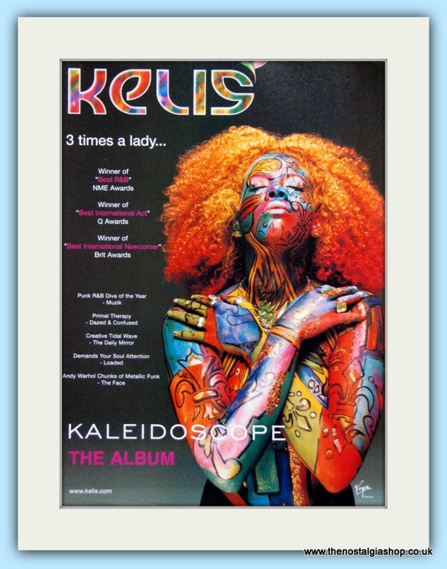 Kelis 3 Times A Lady 2001 Original Advert (ref AD2879)