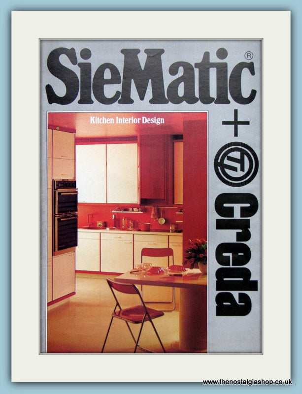 Creda Siematic Kitchen Design Original Advert 1981 (ref AD2602)