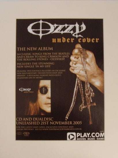 Ozzy Osbourne - Under Cover, original 2005 advert(AD5089K)