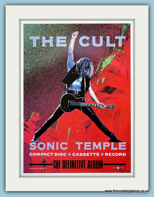 The Cult Sonic Temple Original Advert 1989 (ref AD4110)