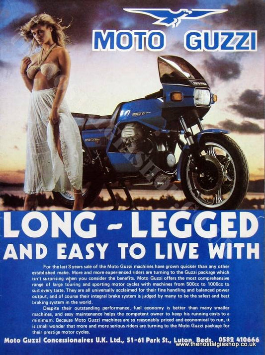 Moto Guzzi 850 Le Mans II. Original advert 1980 (ref AD1297)