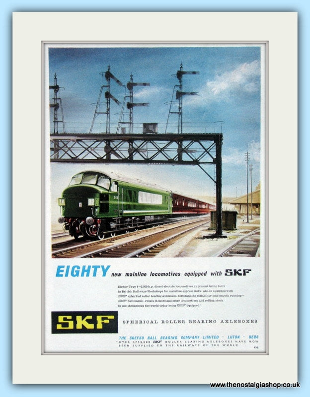 SKF Roller Bearing Axleboxes Original Advert 1961 (ref AD6503)