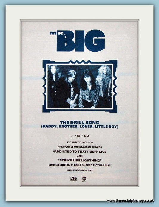 Mr Big The Drill Song 1991 Original Advert (ref AD3305)