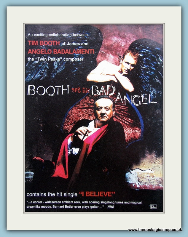 Booth And The Bad Angel Original Music Advert 1996 (ref AD3544)