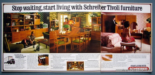 Schreiber Tivoli Furniture. Original Advert 1978 (ref AD2478)