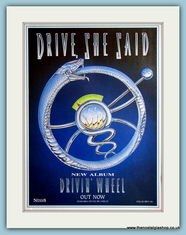 Drive She Said Drivin' Wheel Original Advert 1991 (ref AD4166)