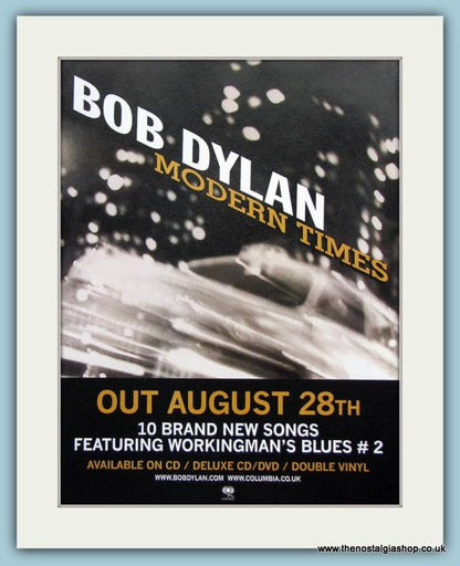 Bob Dylan Modern Times & 30th Anniversary Concert Set Of 2 Original Music Adverts 1993-96 (ref AD3464)