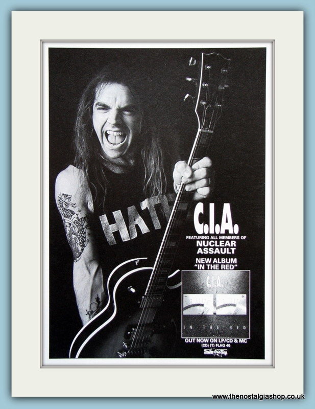 C.I.A In The Red Original Music Advert 1990 (ref AD3796)