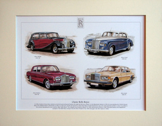 Rolls - Royce Classics  Mounted print