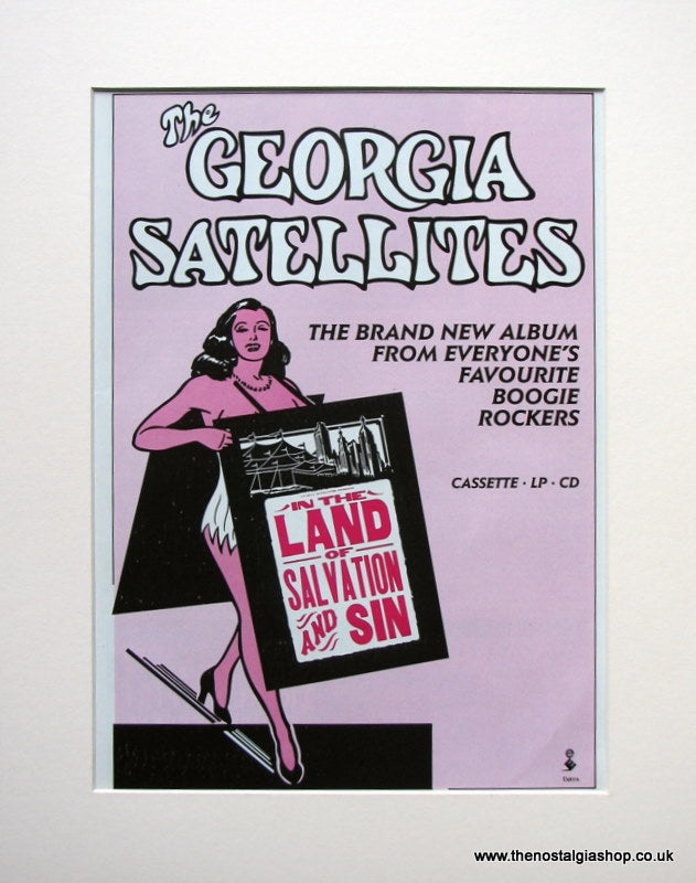 Georgia Satellites Salvation and Sin. Original advert 1989 (ref AD904)