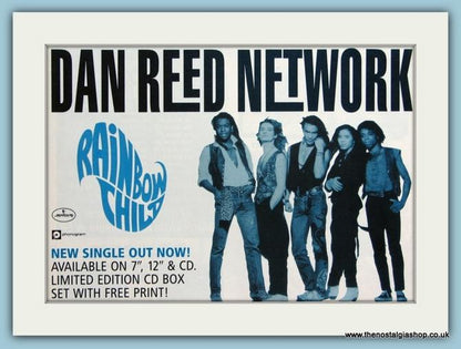 Dan Reed Network Set Of 4 Original Adverts 1989/90 (ref AD4147)