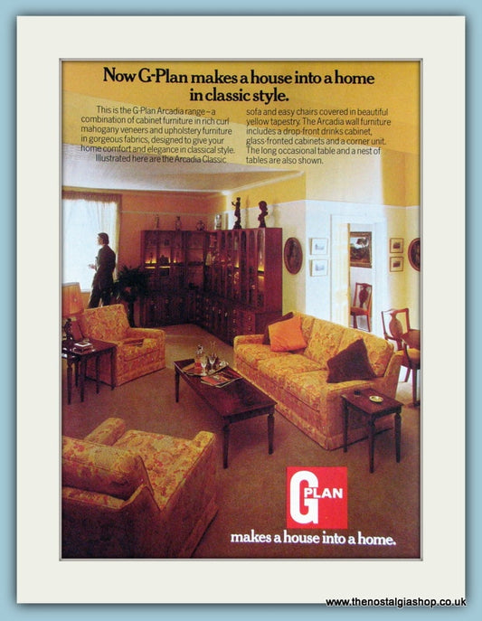 G-Plan Arcadia Range Furniture Original Advert 1975 (ref AD3839)