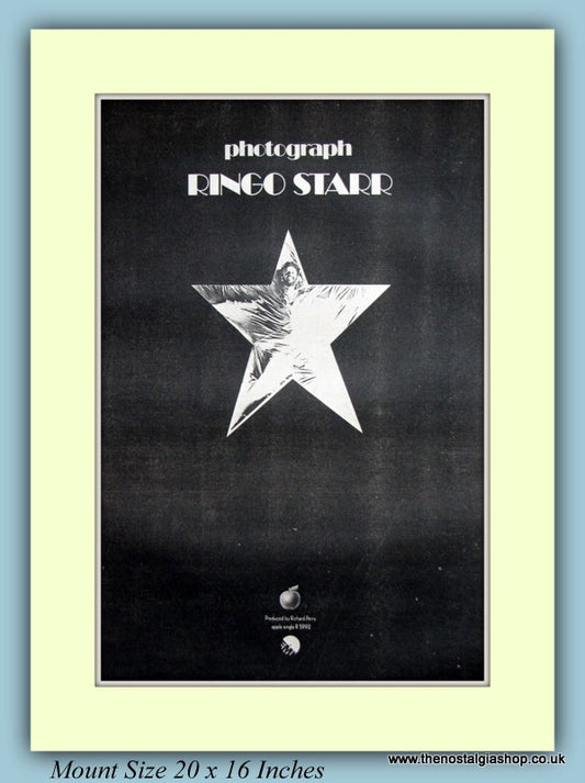 Ringo Starr Photograph Original Advert 1973 (ref AD9111)