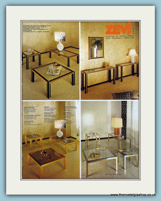 Zevi Furniture Original Advert 1979 (ref AD2453)