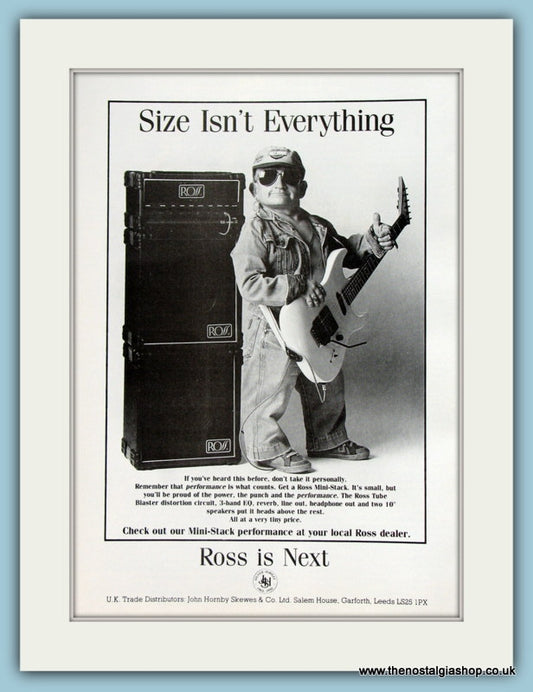 Ross Mini-Stack Amps. Original Advert 1990 (ref AD2199)