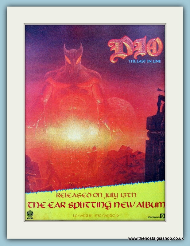 Dio The Last In Line 1984 Original Advert (ref AD4448)