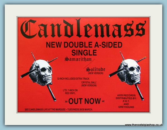 Candlemass Samarithan, 1988 Original Advert (ref AD4137)